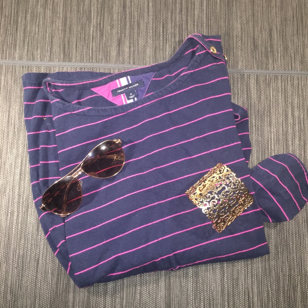 Purple & Fuschia Cute Tommy Hilfiger Shirt